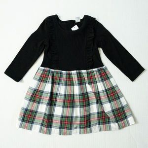 Baby Gap mixed-media plaid dress (size 3T)
